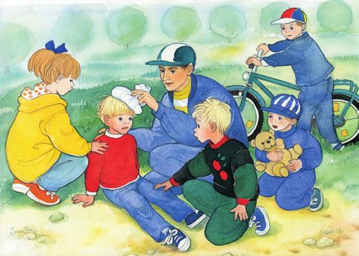 EPPU KAATUU PYÖRÄLLÄ Eppu on saanut uuden pyörän syntymäpäivälahjaksi. Hän esittelee pyöräänsä ylpeänä pihan muille lapsille.