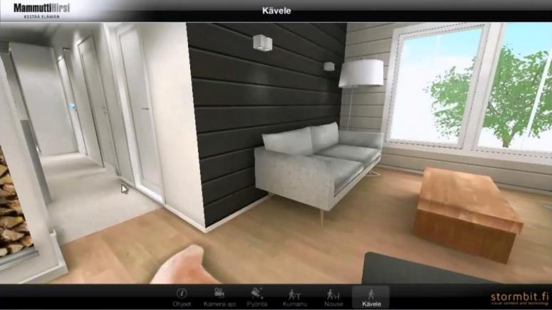 Mammuttihirsi pelillinen virtuaalimalli