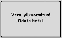 Paina kalibrointikuvaketta, niin näytölle avautuu ikkuna kalibrointia varten.