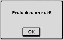 Kalibrointinäyttö sulkeutuu automaattisesti, kun olet painanut toista ristiä. Sulje asetusvalikko painamalla Asetukset-painiketta uudelleen.