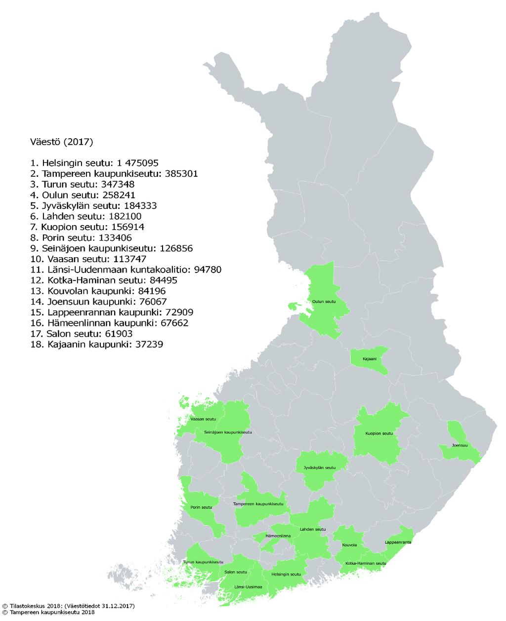 MAL-verkoston kaupunkiseudut ja keskuskaupungit (AIKO-rahoittajia) MAL-VERKOSTON SIDOSRYHMIÄ, RAHOITTAJAT JA JÄSENSEUDUT Kansallinen kaupunkipolitiikka, verkoston ohry ja sidosryhmät YM, LVM, VM, TEM