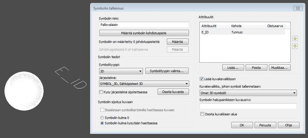 käytettettävä johtotietyyppi.