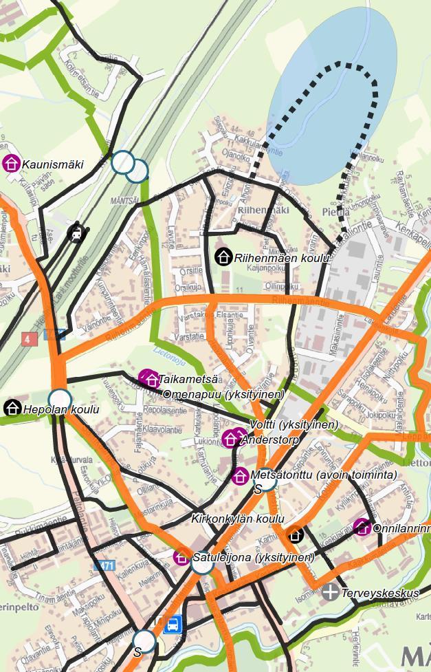15 Lempivaaran asemakaavaa laadittaessa tutkittiin em. mukainen linjaus edullisimmaksi ja mahdolliseksi myös vielä pohjoisempi linjaus.
