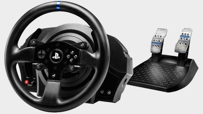 7 Seuraavassa kuvassa 3 on Thrustmaster-peliohjain, joka käyttää force feedback - toiminnallisuutta ja joka on parhaimpia peliohjaimia kilpa-autopeleihin. [15] Kuva 3.