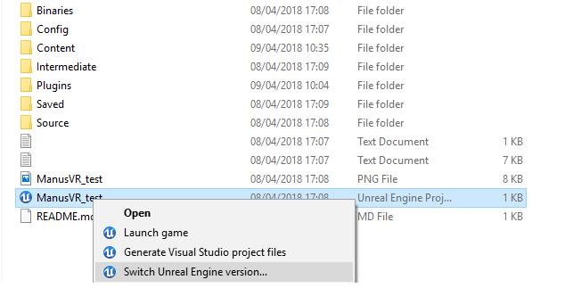 16 -versiosta ylöspäin oleviin versioihin, ja UE 4.19 -version toimivuutta järjestelmän kanssa ei ole testattu tässä työssä.
