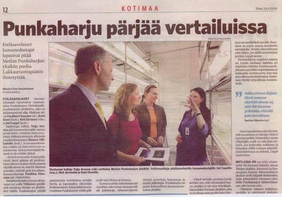 Metlan tuottavuustoimenpiteet kohdennettiin pääosin pääkaupunkiseudulle ja
