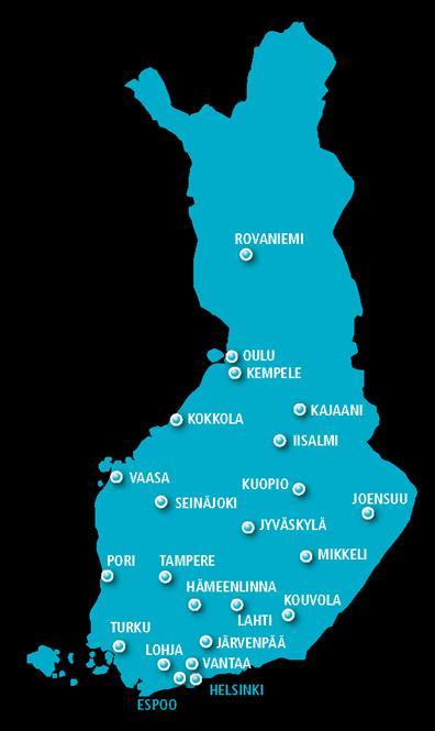 Palveluja valtakunnallisesti Liikevaihto 77,7 M (v.