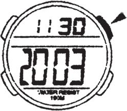 - Timer range: 00:00:00 23:59:99 d) Countdown Timer - Countdown time: 23:59:99 00:00:00 e) Double time zones Displays time for two time zones. Alarm Date Hour signal Seconds Minutes 2.