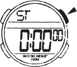 PM is shown on the display in the 12 hour display mode and 24H in the 24 hour display mode. Show date When the watch displays time press and hold Start/Stop to display date and year.