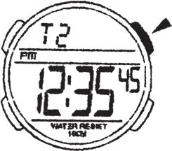 Push RESET when you have made your settings. Care and Maintenance - Never try to open the casing. - Do not press the buttons when the watch is under water.