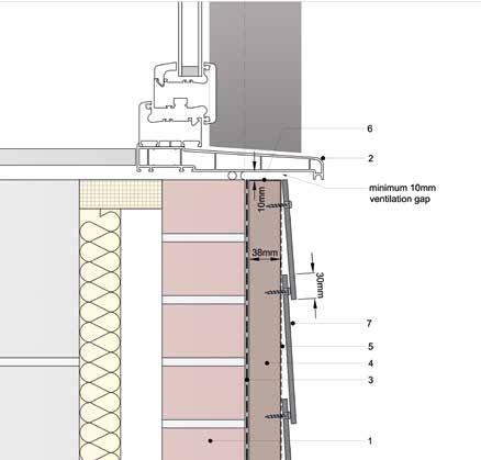 Rei itetyt sulut 2. New window with extended cill drip 3. Breathable waterproof membrane 4.