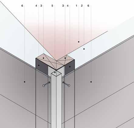 EPDM 5. External Corner Profile 6. VIVIX Lap plank 2. Breathable waterproof membrane 3.