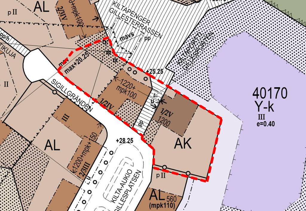 s. 3 / 8 osa viereisestä rakennuksesta. Kulkuyhteyden on oltava vähintään 3,2 metriä korkea. Aloite ja perittävät maksut Asemakaavan muutosta on 1.12.2016 hakenut alueen maanomistaja.