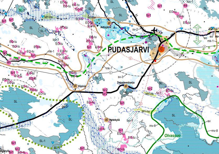 toimintapohjaltaan vahvoja, aluerakenteen tai ympäristötekijöiden kannalta tärkeitä tai sijaitsevat taajaman läheisyydessä. Kylä kuuluu Iijokilaakson maaseudun kehittämisen kohdealueeseen mk-1.