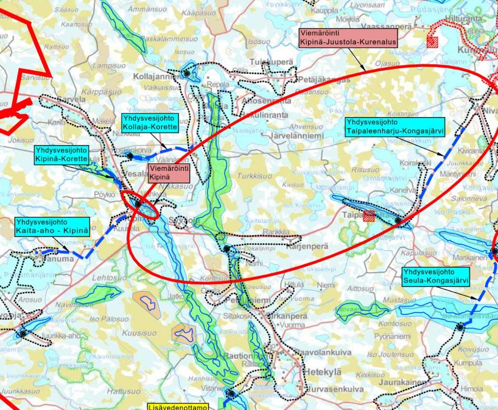 tukeutuvaa asumista, elinkeinotoimintaa ja virkistyskäyttöä. Vyöhykkeillä on tarvetta kehittää kuntien yhteistyöllä yhtenäisiä suunnitteluperiaatteita.