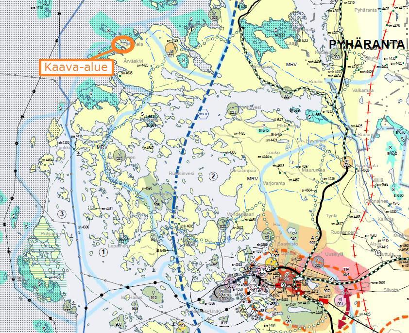 Nosto Consulting Oy 6 (11) Kaava-alueen sijainti maakuntakaavassa: Lähde: Maakuntakaavakartta