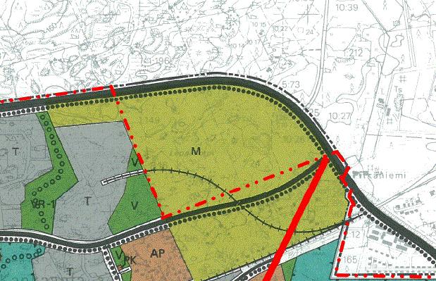 YLEISKAAVA dasta aiheutuvien meluvaikutusten ehkäisyyn ja risteävien katujen ja teiden järjestelyihin. Maankäytön suunnittelulla tai toteutuksella ei saa estää varauksen myöhempää toteuttamista.