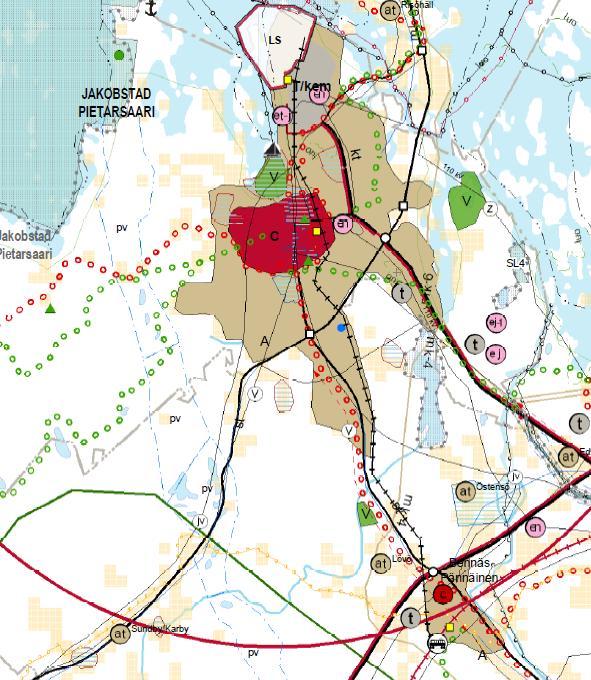 9 4. Kaavoitustilanne 4.1 Valtakunnalliset alueidenkäytön tavoitteet Valtioneuvoston valtakunnalliset alueidenkäyttötavoitteet tulivat voimaan 1.6.2001. Tavoitteita on tarkistettu joiltakin osin.