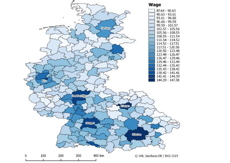 Wage inequality in