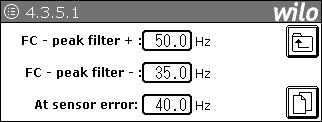 1 FC parameters CC-FC Taajuusmuuttajan parametrit (sivu 1/2) * Maksimi- ja minimilähtötaajuuden (Frequency) ja taajuusmuuttajan tasoaikojen (Ramp) asetus, taajuusmuuttajatyypin määrittäminen