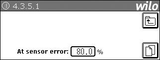 käynnissä anturin vioittuessa (At sensor error) 4.3.5.