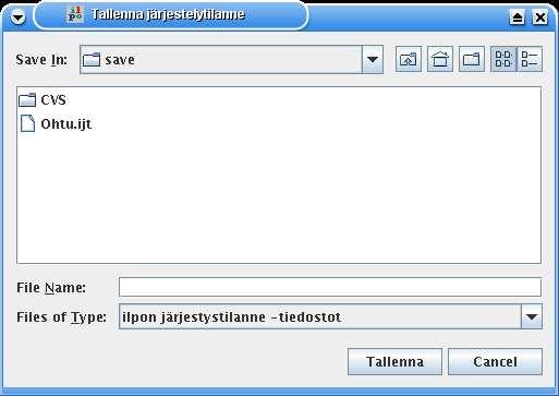 1 Jaottelun tallentaminen kovalevylle Jaottelu voidaan tallentaa kovalevylle jmyöhempää käsittelyä varten. Tällöin tehdyt jaottelut eivät katoa, kun ohjelma suljetaan.