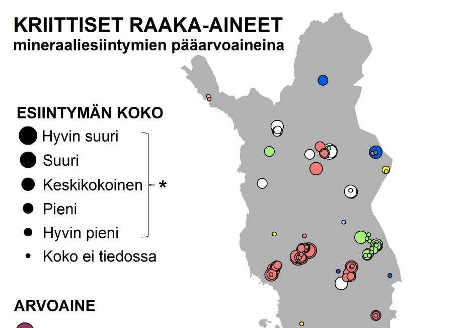 Suomen kallioperä on otollinen harvinaisten sekä kriittisten metallien ja mineraalien esiintymille EU kriittiset mineraalit ja