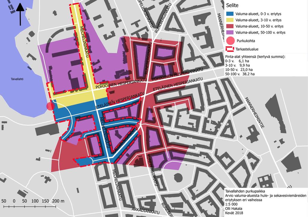 Catchment area in Master plan is 10 ha.