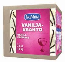 IsoMitta Vaahtoainekset sokereita (g) Ravintokuitua sokereita (g) (g) Proteiinia (g) Suolaa (g) C-vitamiinia (mg) 35 IsoMitta Kevyt Kaakaovaahto Tuotenumero: 7093-06 Wihuri: 658955 Meira Nova: 114750