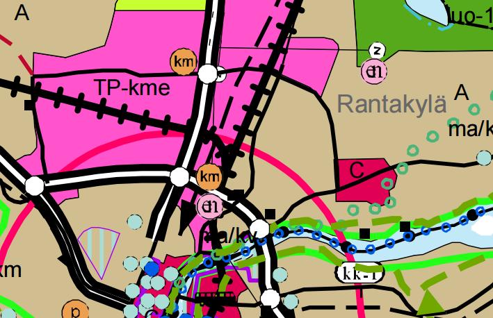 2.1 Kaava-aluetta koskevat suunnitelmat, päätökset ja selvitykset Pohjois-Karjalan maakuntakaava Kuva 3: Ote Pohjois-Karjalan maakuntakaavan yhdistelmäkartasta.