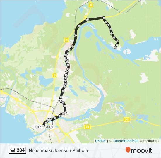 Kylmäojantie Eteläristeysp Suutelantie P Heramontie P Lehmon Koulu P Pajatie (Joensuu) P Pajatie 2, Kontiolahti Peltolantie (Lehmo) P Kylmäojantie 30a, Kontiolahti Lehmo P Kylmäojantie P Kylmäojan