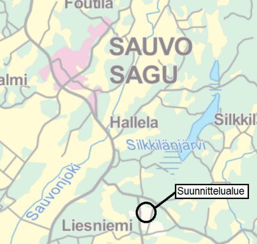 Nosto Consulting Oy 4 (16) 1. Perus- ja tunnistetiedot 1.1. Tunnistetiedot SAUVON KUNTA SORAHARJUN RANTA-ASEMAKAAVA Ranta-asemakaava koskee: Kiinteistöjä Soraharju 738-411-1-11 ja Soralaakso 738-478-1-10.