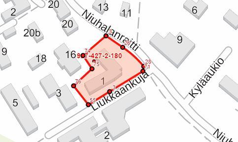 4.3 KAAVOITUS Kiinteistö on osoitettu voimassa olevassa asemakaavassa asuin-, liike- ja toimistorakennusten korttelialueeseen (AL-8)