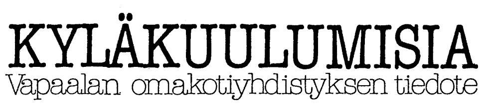 2/2007 Valoisaa kevättä Kävelyretki Pöllökalliolle lauantaina 12.5. klo10.