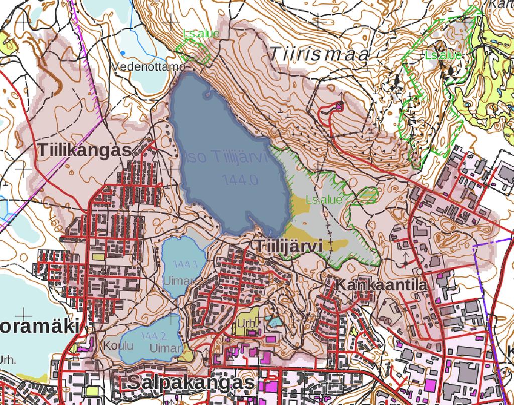 9 2.2 Iso-Tiilijärvi Iso-Tiilijärvi on pieni vähähumuksinen järvi, jonka vesi on poikkeuksellisen kirkasta.