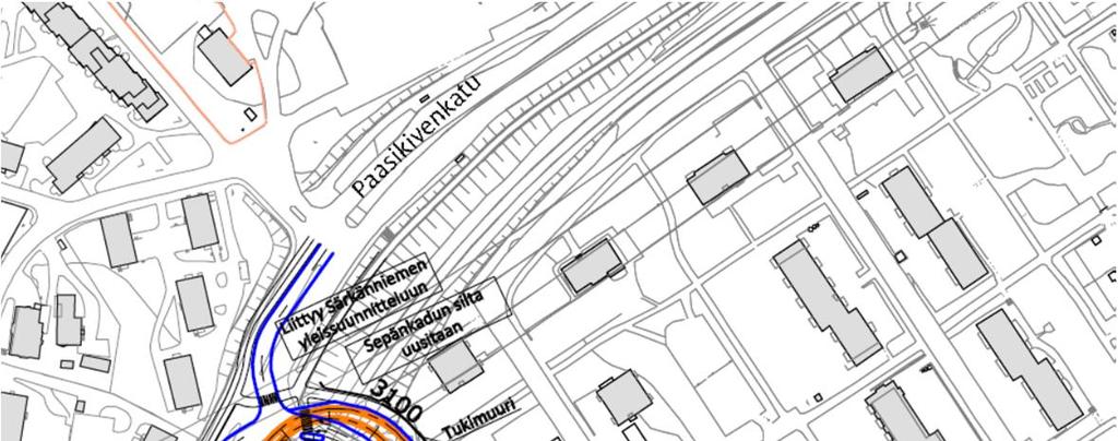 AUTOLIIKENTEEN TOIMIVUUSTARKASTELUT Liikenne-ennusteen liikennemäärien ja liikennevirtojen mukaan simuloitu katuverkko toimii kaikilla tutkituilla liittymävaihtoehdoilla, mutta verkko on ruuhkainen.