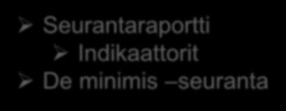 Hankkeen seuranta ja raportointi