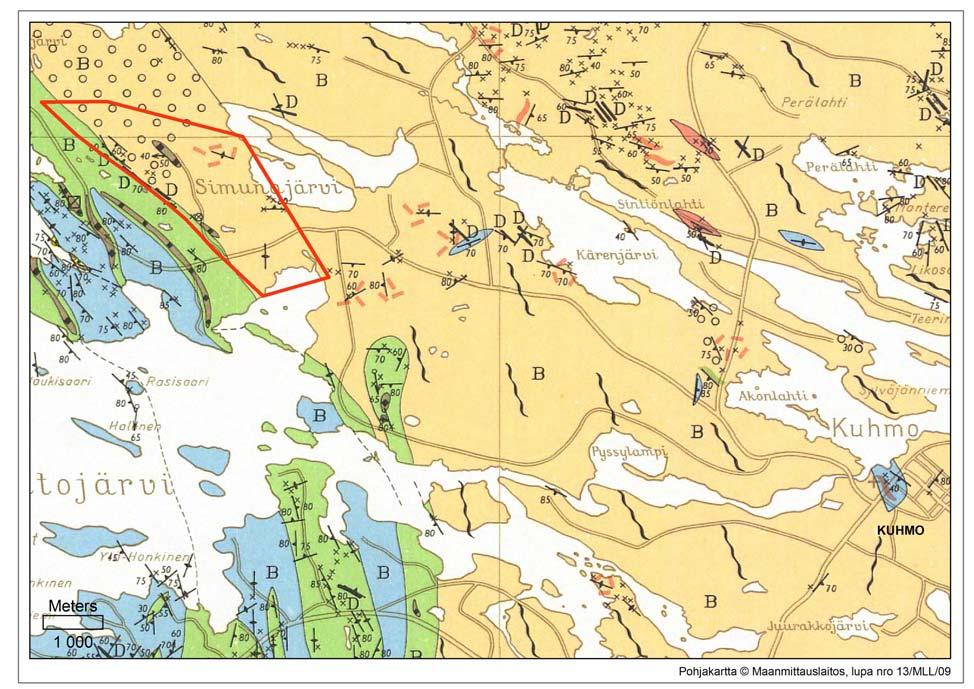 Aimo Hartikainen ja Matti Niskanen 1 1 JOHDANTO 1.1 Alueen kuvaus ja taustaa Kuhmon Simuna sijaitsee Kuhmon kaupungin keskustasta 12 km länsiluoteeseen karttalehdellä 4413 02.