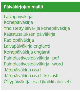 Muutokset kirjallisuusvaatimuksiin Radiopäiväkirja Trafi ei julkaise enää aluksille