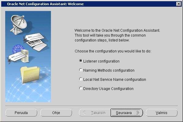 Oracle Net Listener Oracle Net Listener on Oracletietokantapalvelimen komponentti, joka kuuntelee asiakassovellusten yhteydenmuodostuspyyntöjä