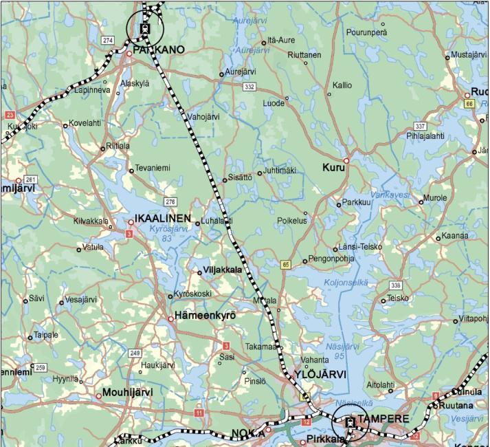 Aseman seutujen väestö v. 2011 (YKR) Vaikutusalueen pendelöinti v.