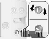 Tavaratila (takaovet/takaluukku ja sivuliukuovet) on lukitsematta. Kun tavaratila on lukittu, painikkeen LED-valo palaa.