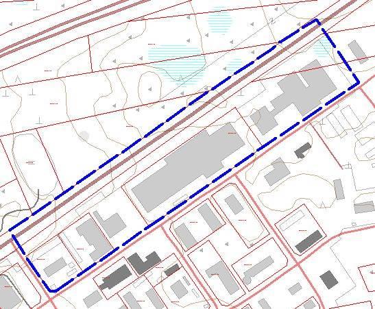 Kuva 2. Alueen rajaus. Luonnonympäristö Kaava-alue on jo pääosin toteutettu, joten luonnontilaisia alueita on niukasti.