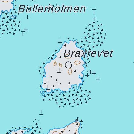 1-6 Kuva 3. Ote peruskartasta. Ranta-asemakaava koskee koko saaren aluetta. Maamittauslaitos. 1.