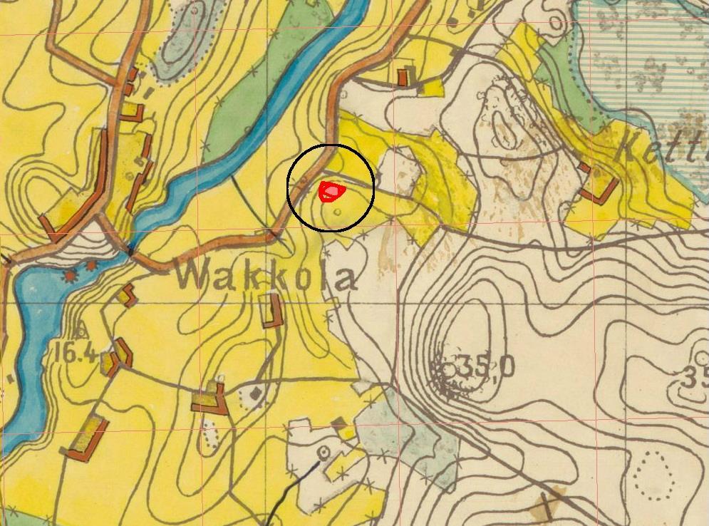 Ote Suomen taloudellisesta kartasta vuodelta 1912.