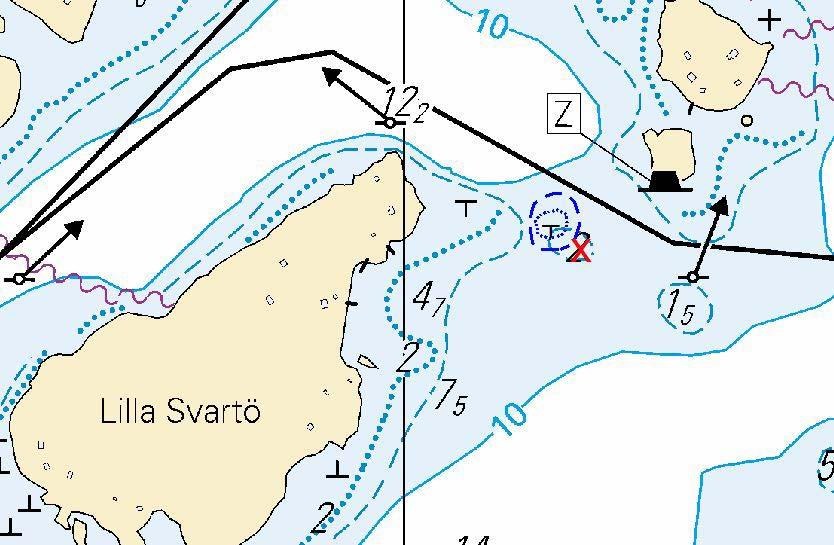 Kuva viitteeksi, karttaotteet ei merikartan mittakaavassa / Bild för referens, kortutdrag inte i sjökortets skala / Image for reference, chart extracts not to scale of chart ( FTA,