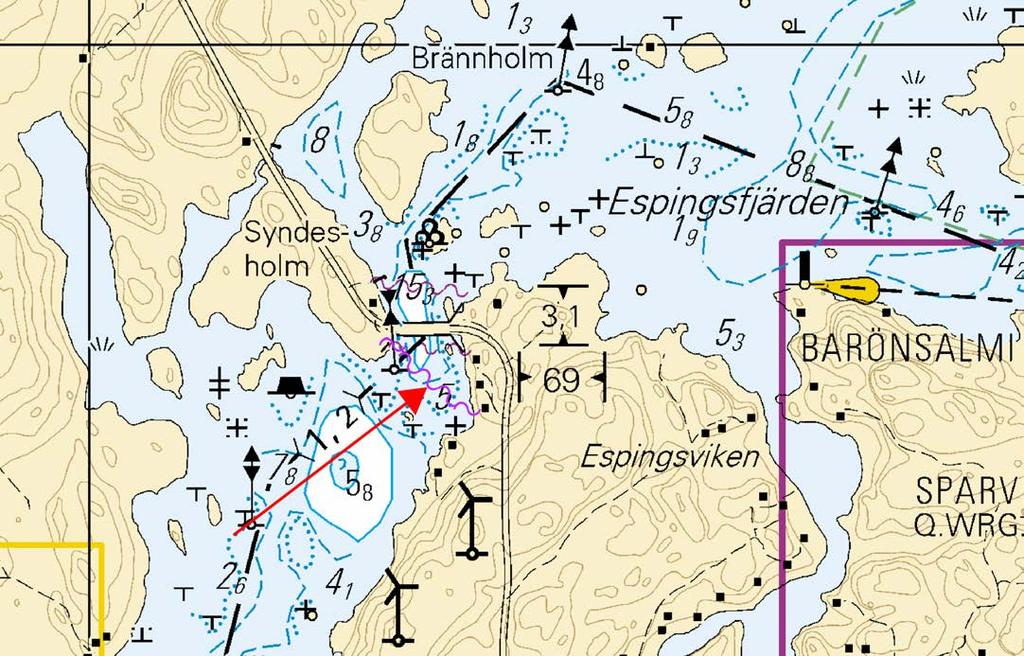 1 20, B632 2 Seuraavien pisteiden välille: Mellan följande positionerr: Between the following positions: (1) 59 59.530'N 23 50.940'E (2) 59 59.430'N 23 51.