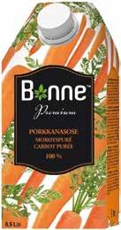 Tuotenumero 3067 Punajuurisose, 0,5 L Ainesosat: Punajuuri, sitruunatäysmehutiiviste 0,2 % Punajuuripitoisuus 100 % Energiaa 179 kj/42 kcal josta tyydyttynyttä