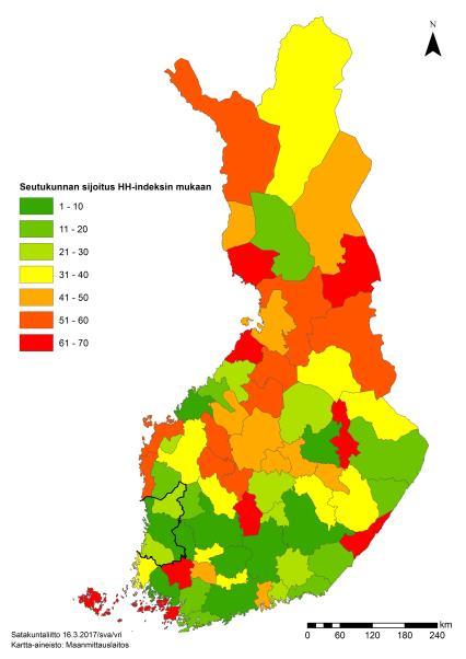 Tilastokeskus 2017 SATAKUNNAN SEUTUKUNTIEN VAHVUUKSIA Porin seutukunta Rauman seutukunta VAHVA RESILIENSSI (TEOLLISUUDEN MONIPUOLISUUS SUOMEN 8.