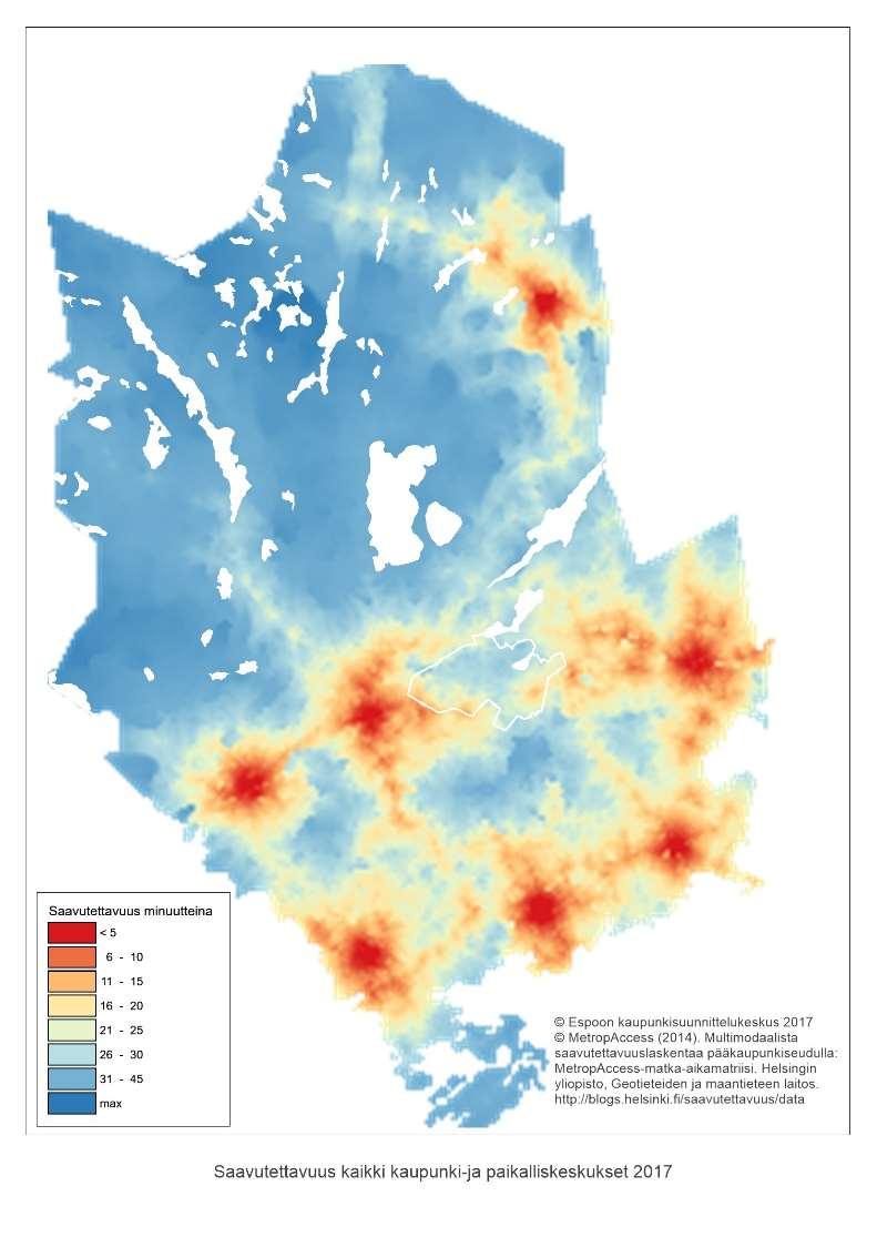 MetropAccess-työkalulla / Ville